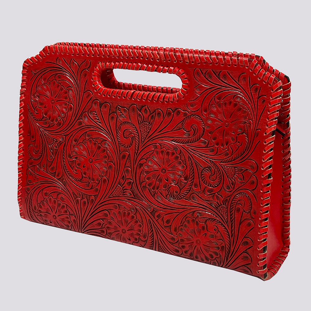 American Darling Hand-Tooled Genuine Leather Bag