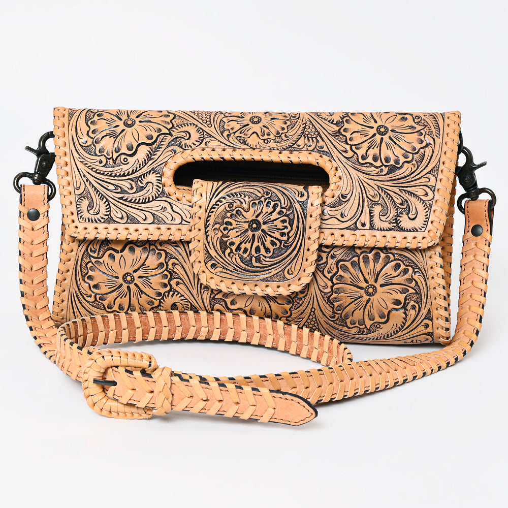 American Darling Hand-Tooled Genuine Leather Bag