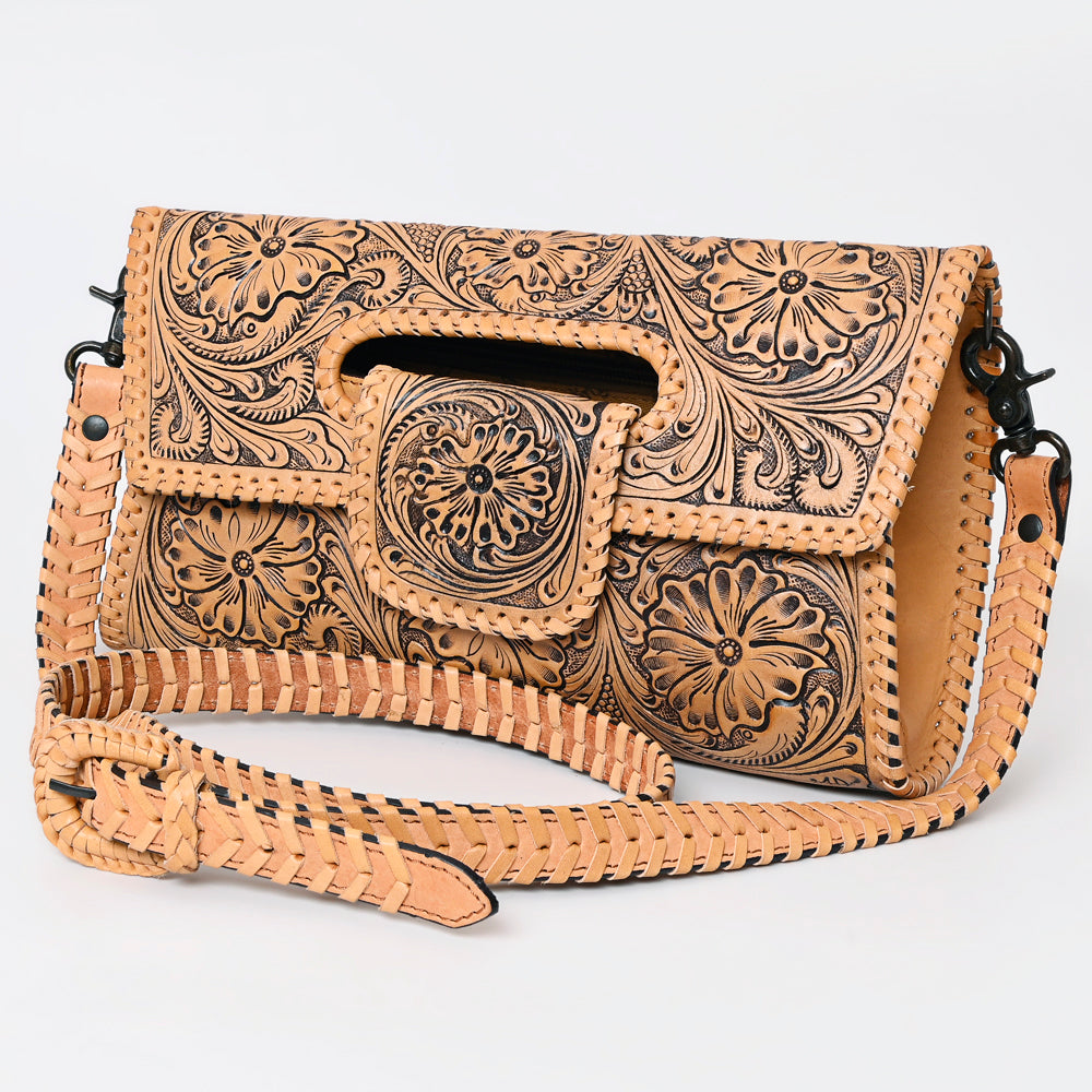 American Darling Hand-Tooled Genuine Leather Bag