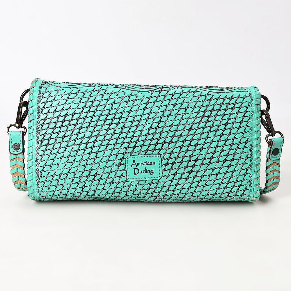 American Darling Hand-Tooled Cowhide Zip Wallet