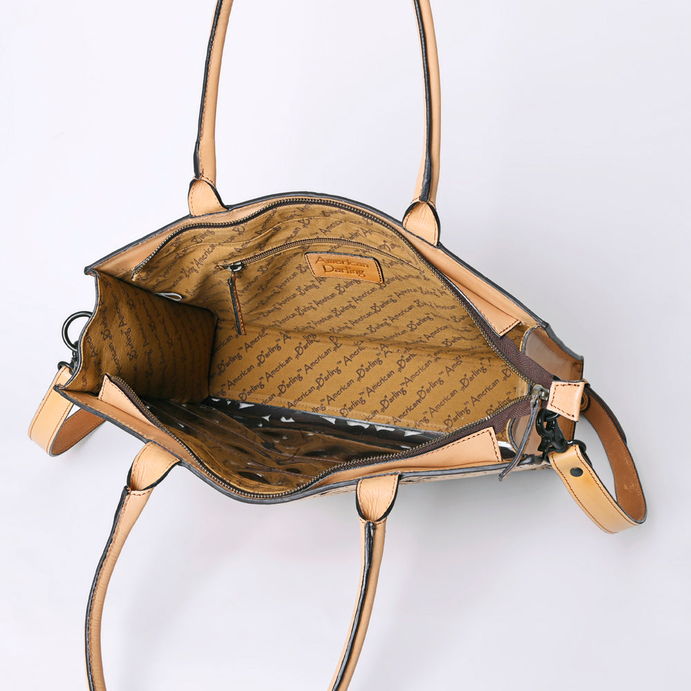 American Darling Hand-Tooled Genuine Leather Bag