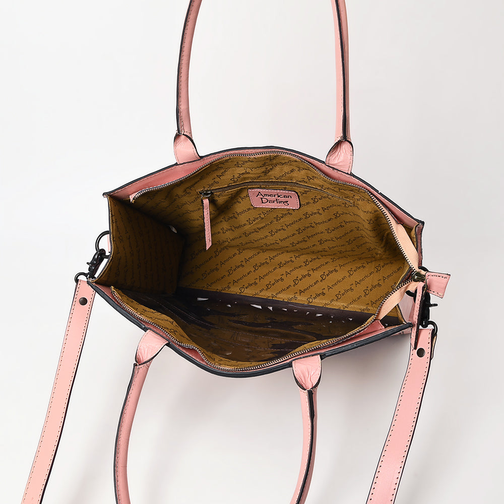 American Darling Hand-Tooled Genuine Leather Bag