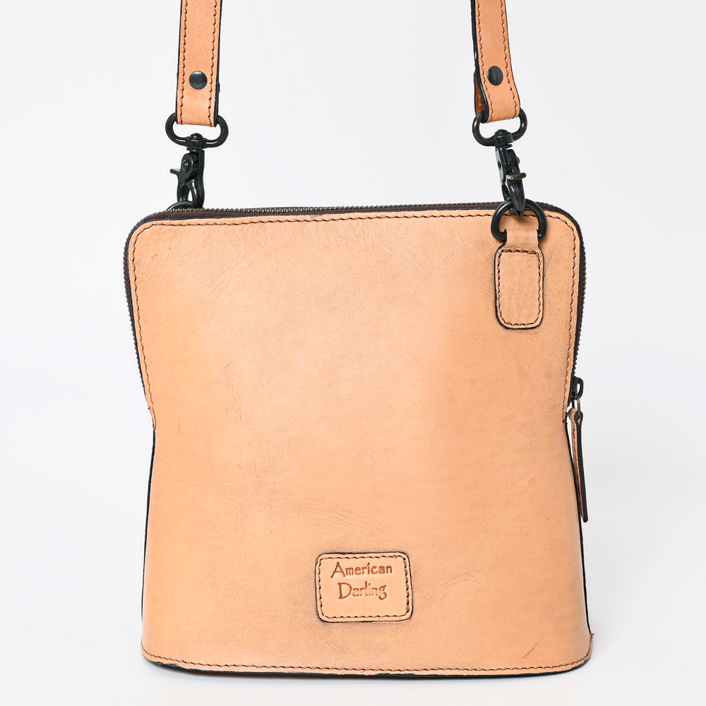 American Darling Hand-Tooled Genuine Leather Bag