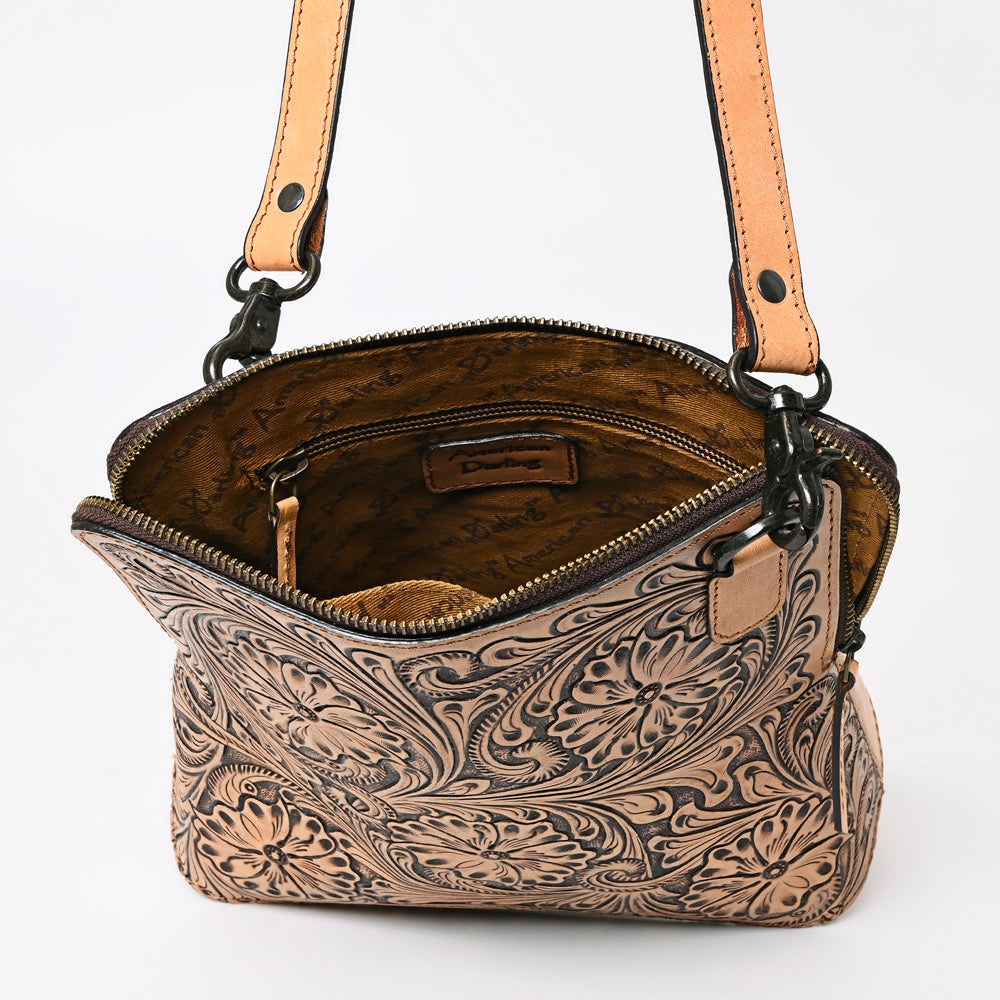 American Darling Hand-Tooled Genuine Leather Bag