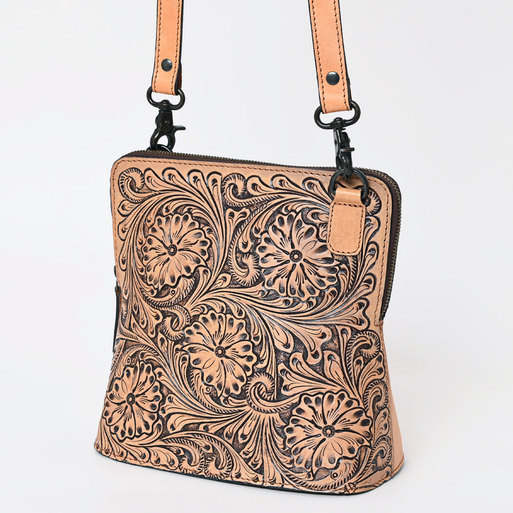 American Darling Hand-Tooled Genuine Leather Bag