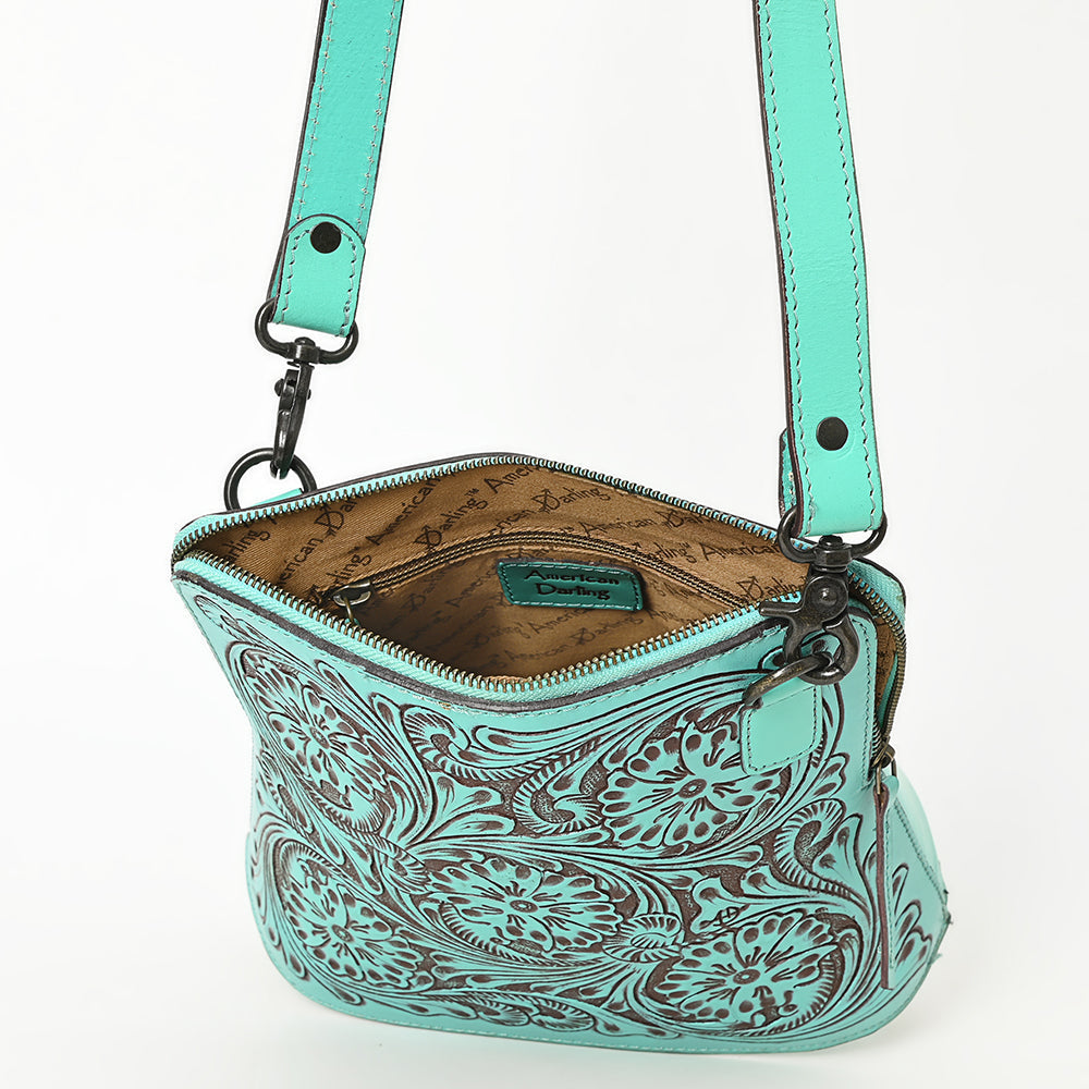 American Darling Hand-Tooled Genuine Leather Bag