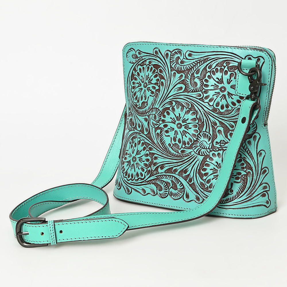 American Darling Hand-Tooled Genuine Leather Bag