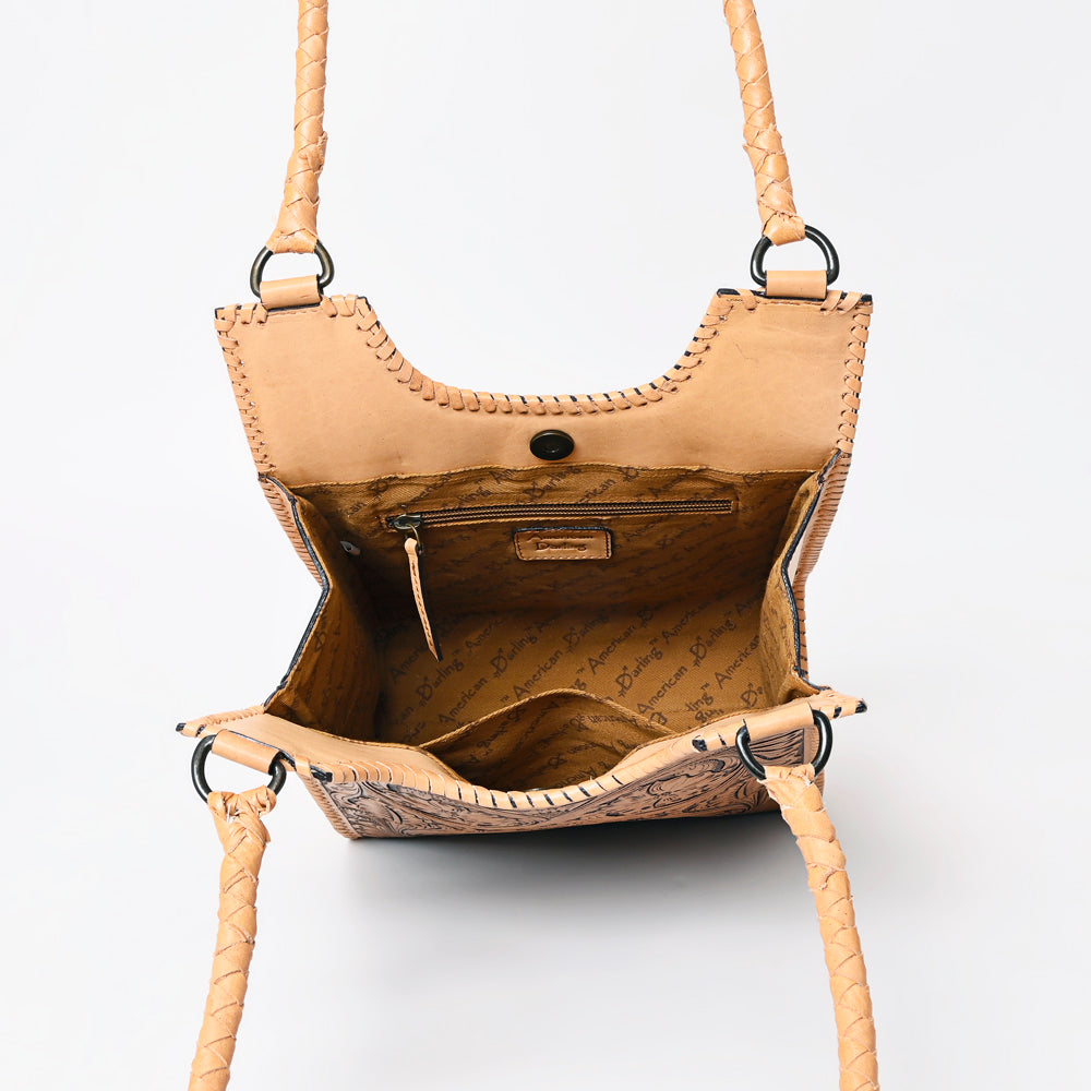 American Darling Hand-Tooled Genuine Leather Bag