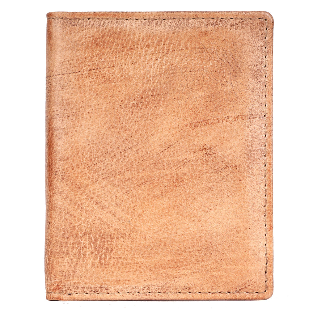 Never Mind Card-Holder Vintage Handmade Genuine Cowhide Leather