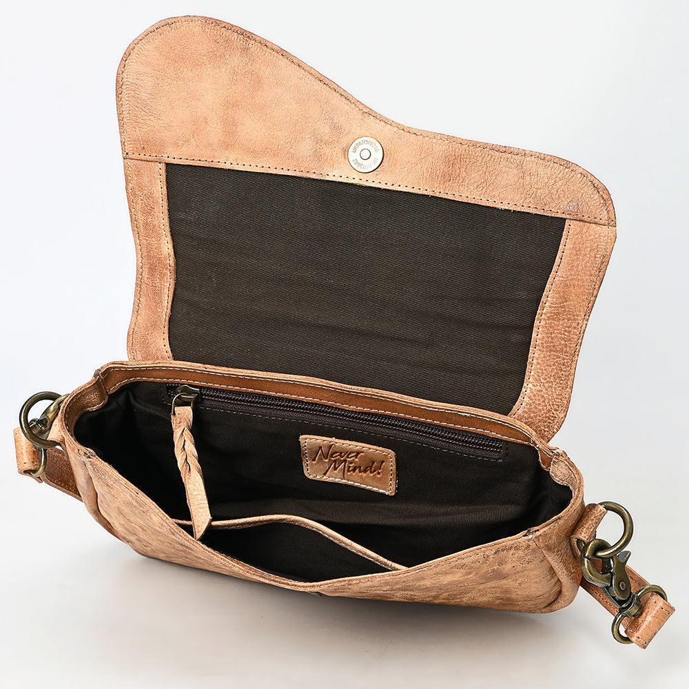Never Mind Crossbody Bag Genuine Leather women western Bag