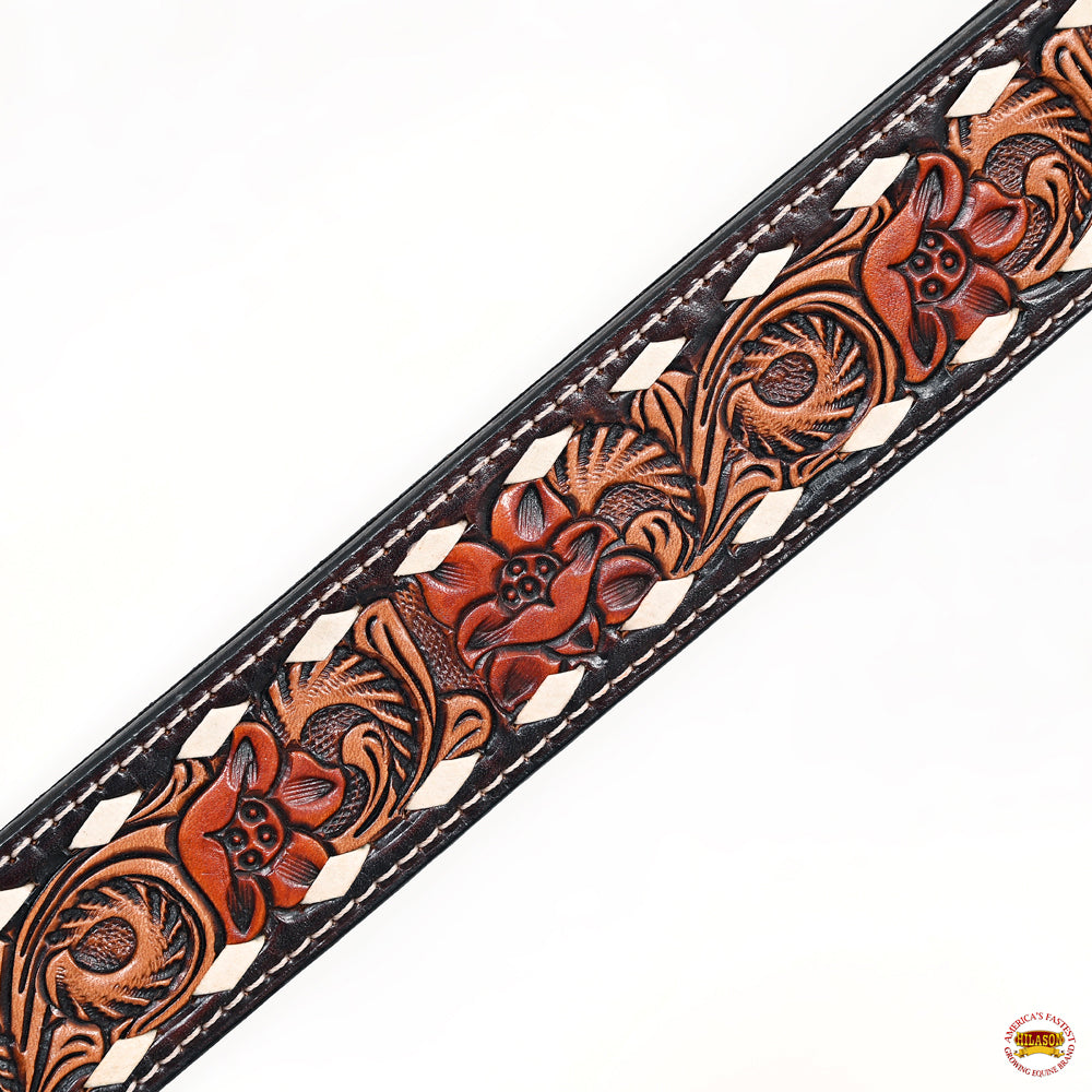 HILASON Western Horse Headstall Breast Collar Leather Brown