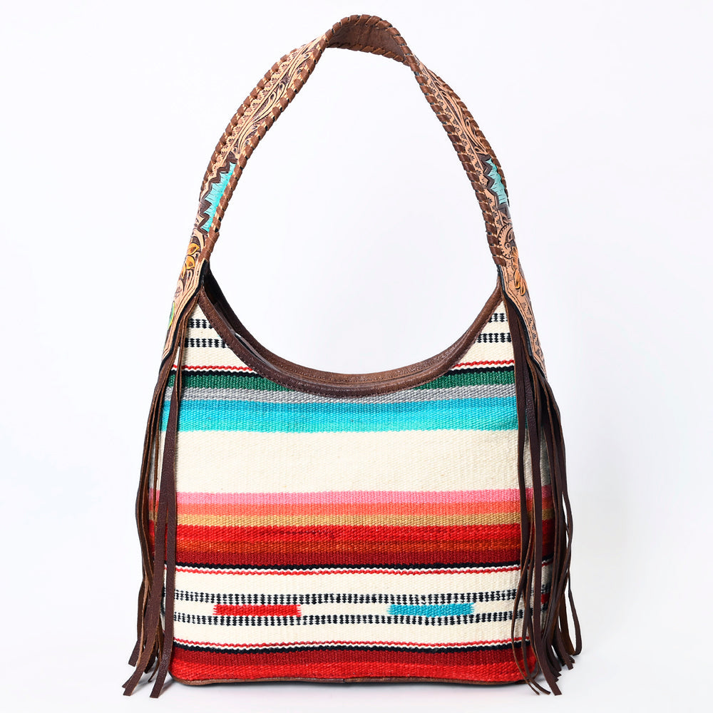 Hobo Hair On Saddle Blanket Genuine Leather Western Bag For Women