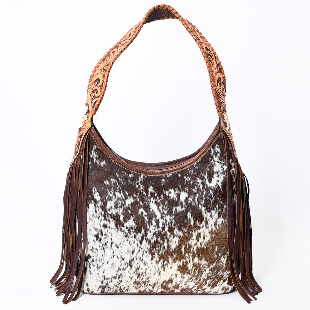 Hobo Hair On Saddle Blanket Genuine Leather Western Bag For Women