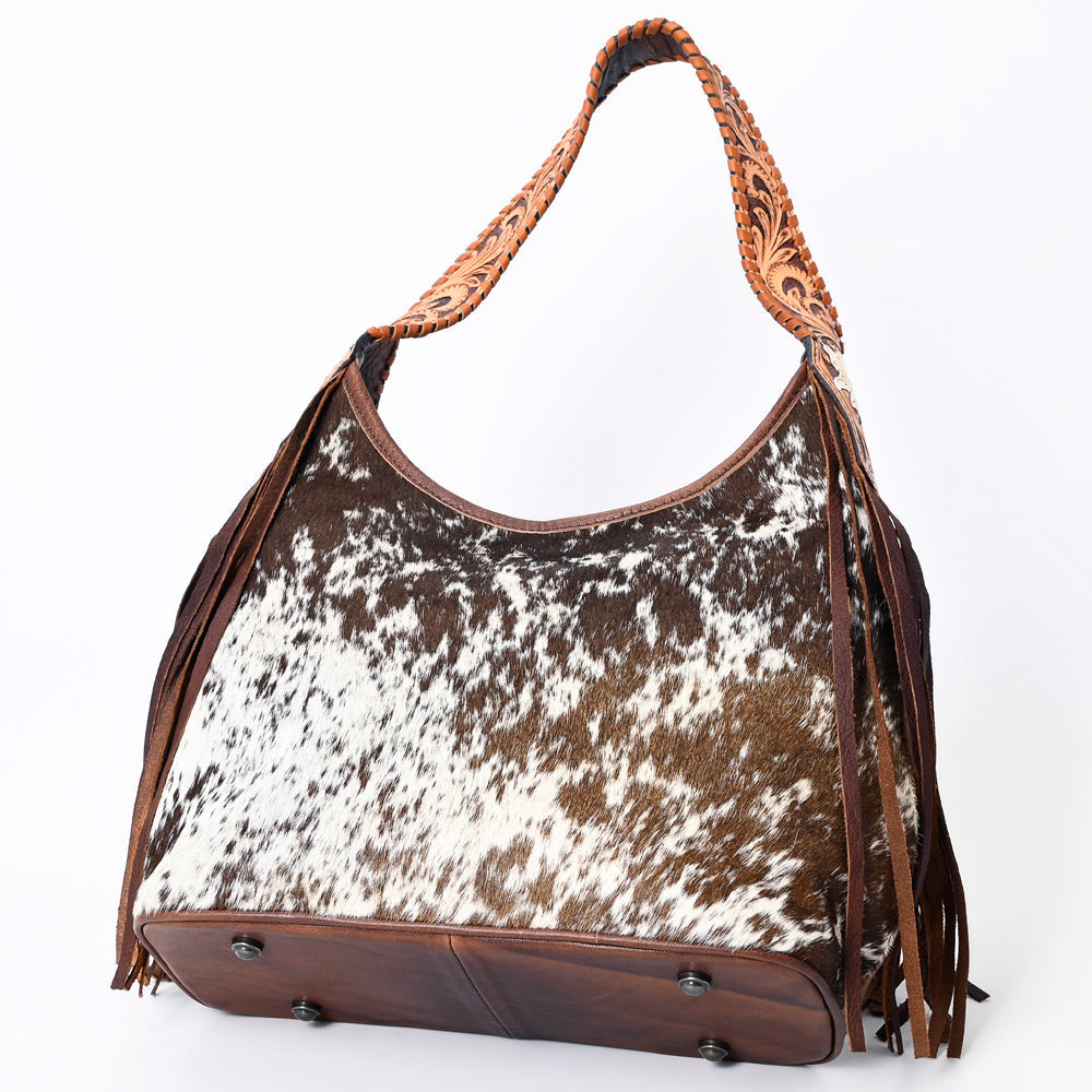 Hobo Hair On Saddle Blanket Genuine Leather Western Bag For Women