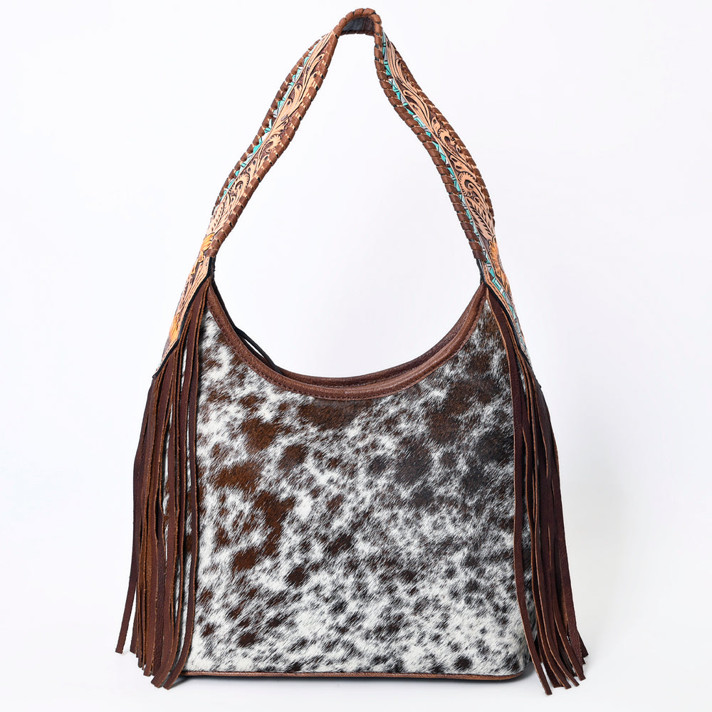 Hobo Hair On Saddle Blanket Genuine Leather Western Bag For Women