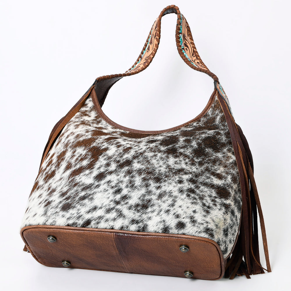 Hobo Hair On Saddle Blanket Genuine Leather Western Bag For Women