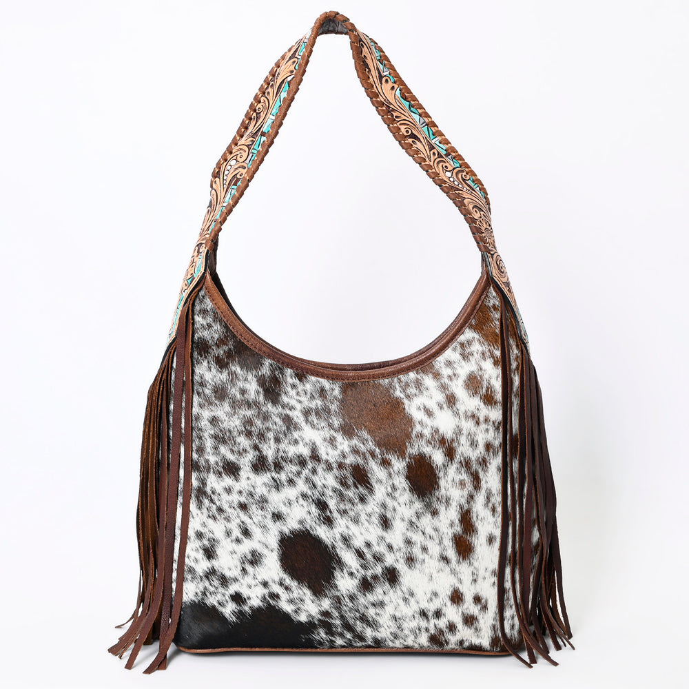 Hobo Hair On Saddle Blanket Genuine Leather Western Bag For Women