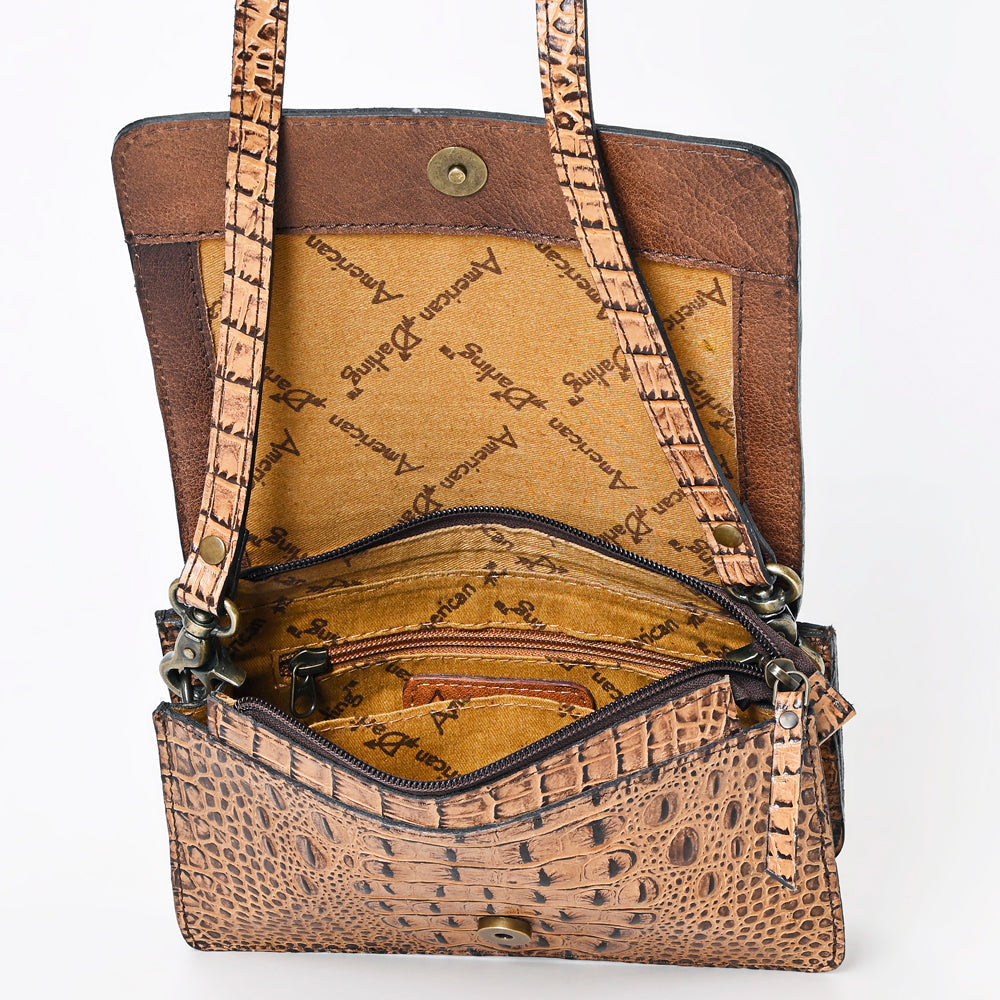 American Darling Crocodile Embossed Genuine Leather Wallet