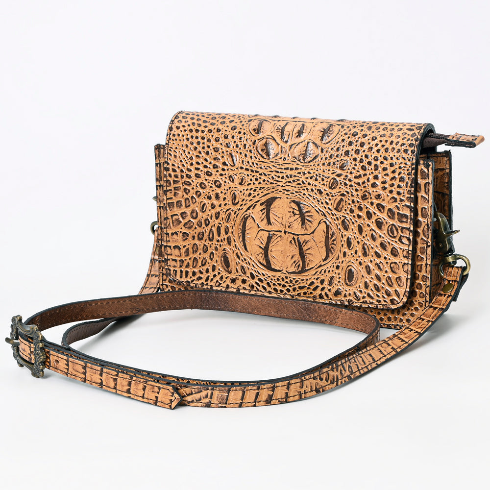 American Darling Crocodile Embossed Genuine Leather Wallet