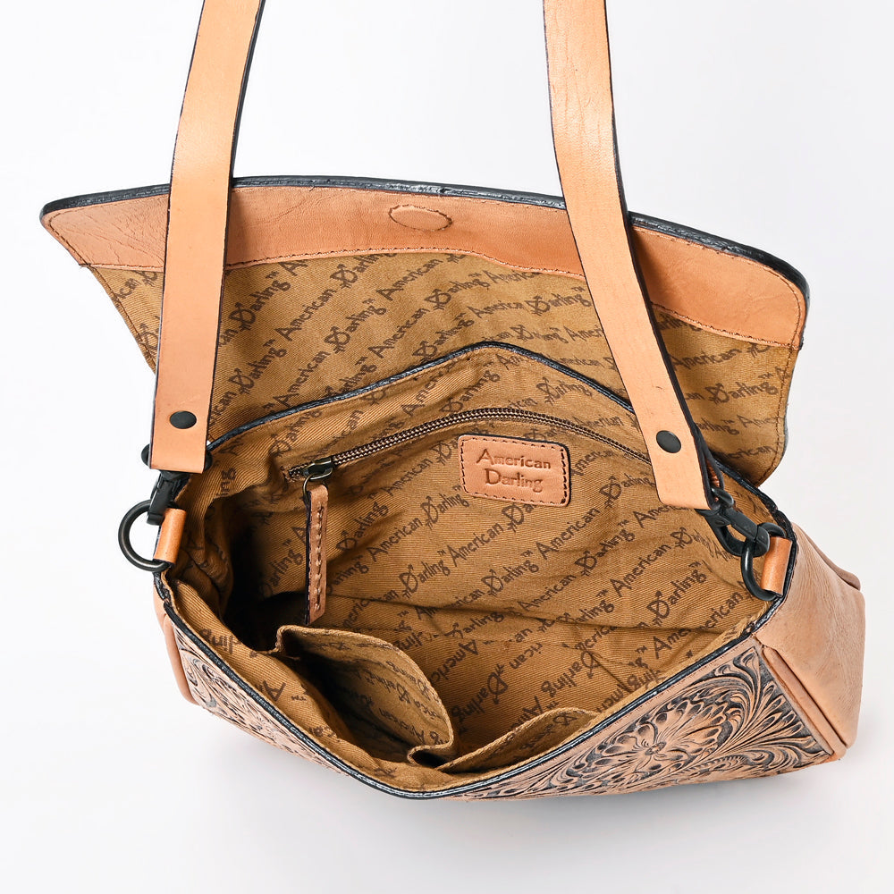 American Darling Hand-Tooled Genuine Leather Crossbody Bag
