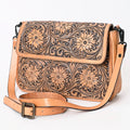 American Darling Hand-Tooled Genuine Leather Crossbody Bag