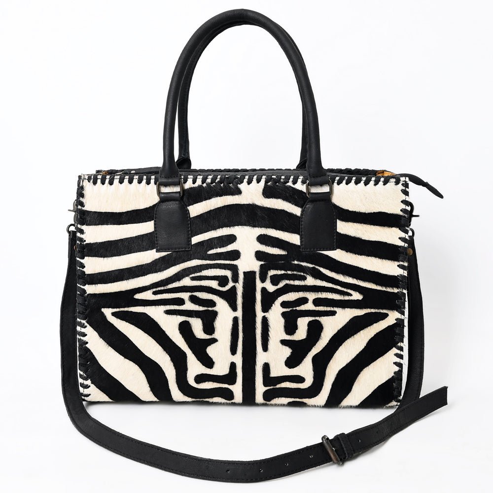 American Darling Briefcase Hair-On Genuine Leather
