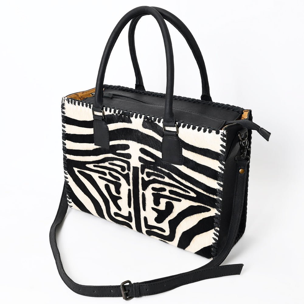 American Darling Briefcase Hair-On Genuine Leather