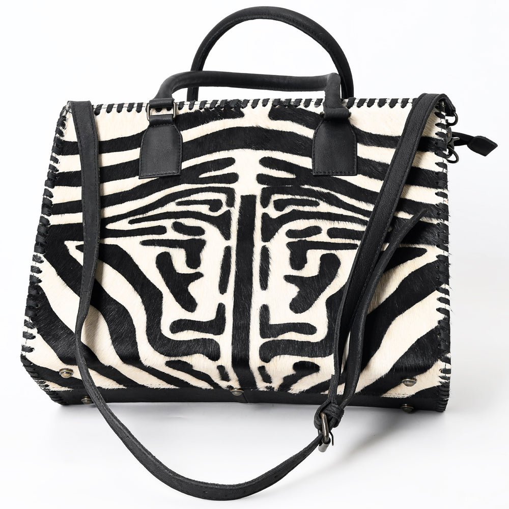 American Darling Briefcase Hair-On Genuine Leather