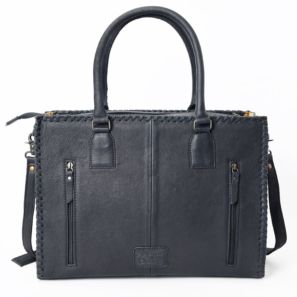American Darling Briefcase Hair-On Genuine Leather