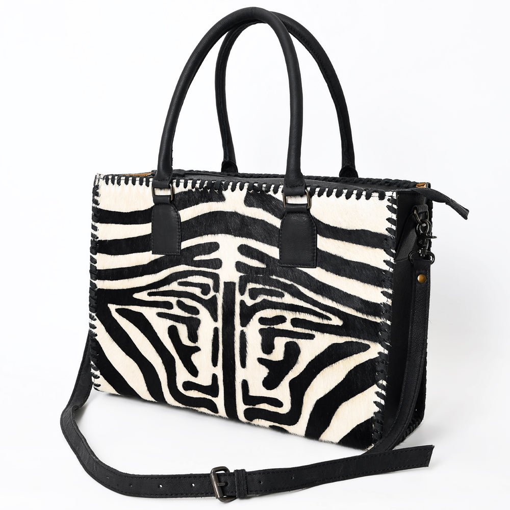 American Darling Briefcase Hair-On Genuine Leather
