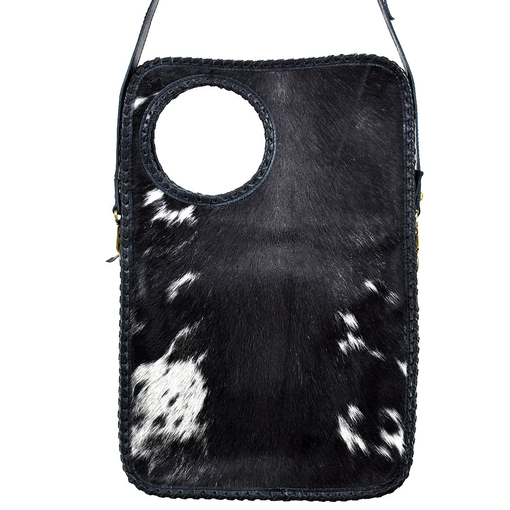 American Darling Clutch Bag Hair-On Cowhide Braided Genuine Leather Western Crossbody for Women