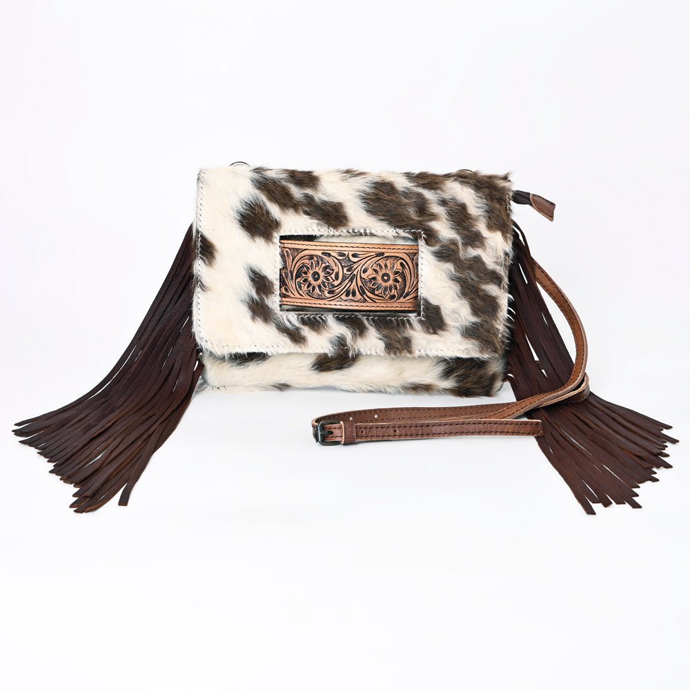 American Darling Hand Tooled Hair-On Genuine Leather