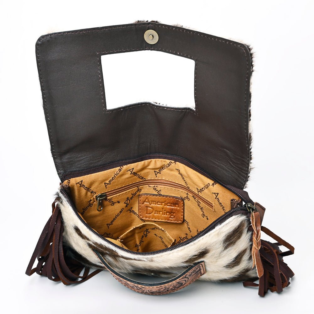 American Darling Hand Tooled Hair-On Genuine Leather
