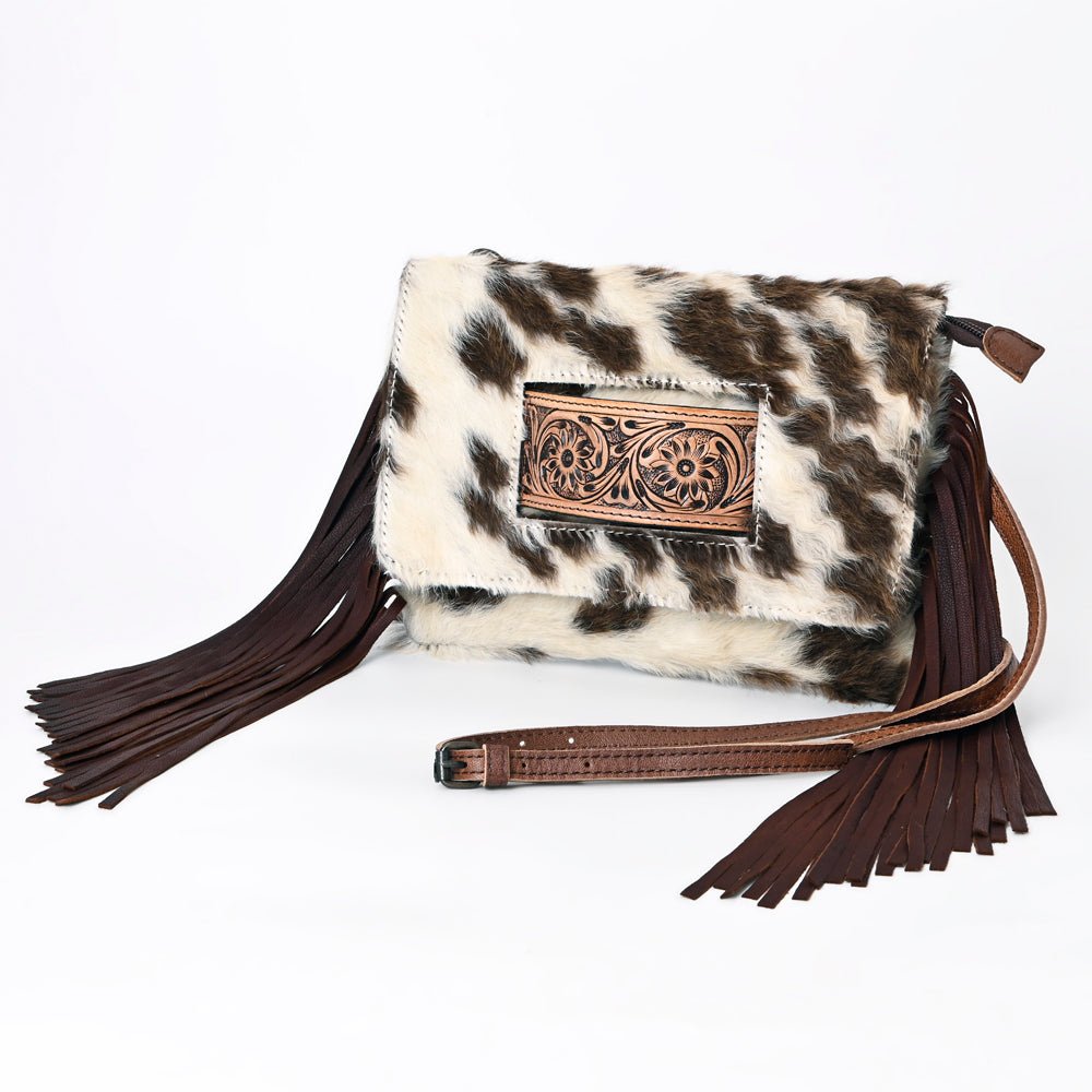 American Darling Hand Tooled Hair-On Genuine Leather