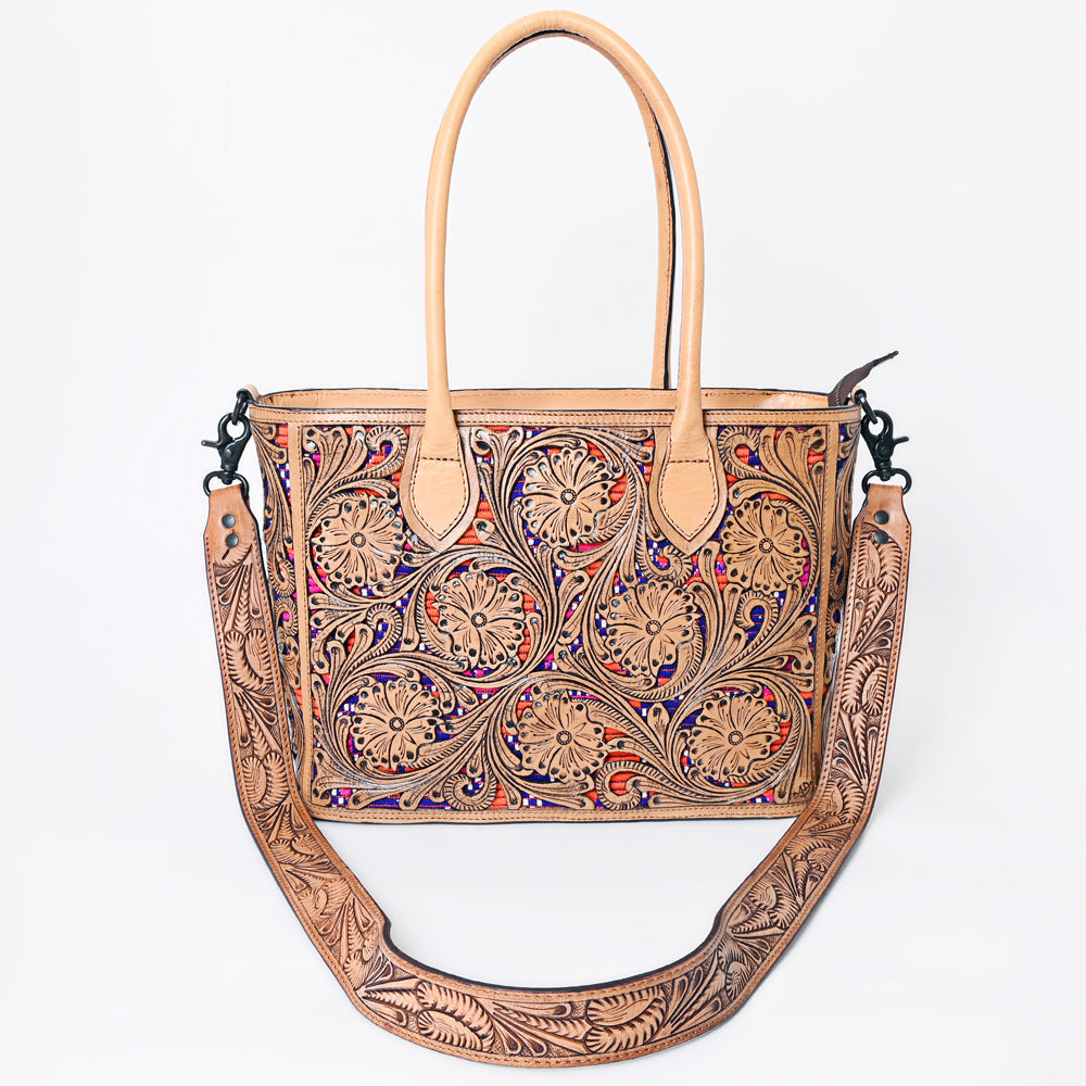 American Darling Hand-Tooled Genuine Leather Bag