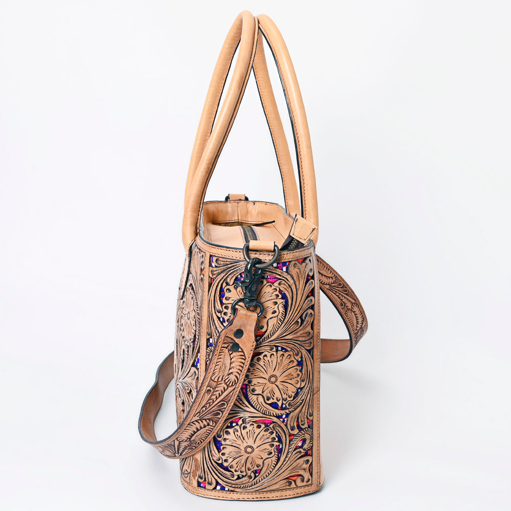 American Darling Hand-Tooled Genuine Leather Bag