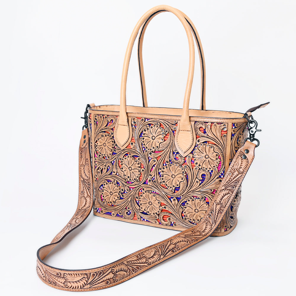 American Darling Hand-Tooled Genuine Leather Bag