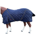 HILASON Western Horse Stable Turnout Blanket Quilted Blue