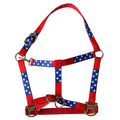 Durable Nylon Western Horse Halter With Comfortable Flexible Fit And Flag Design