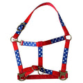 HILASON Western Horse Top Grade Nylon Comfortable & Flexible Halter US Flag