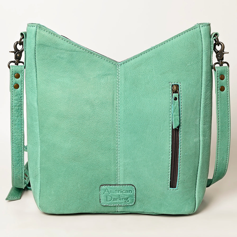 American Darling Hand-Tooled Genuine Leather Bag