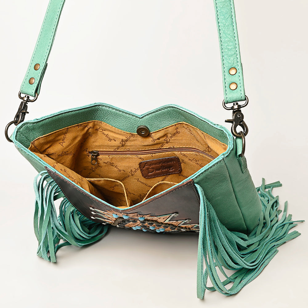 American Darling Hand-Tooled Genuine Leather Bag
