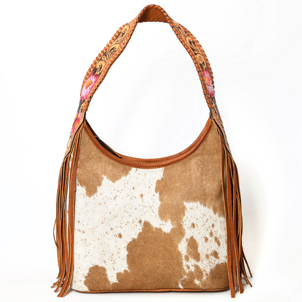 Hobo Hair On Saddle Blanket Genuine Leather Western Bag For Women