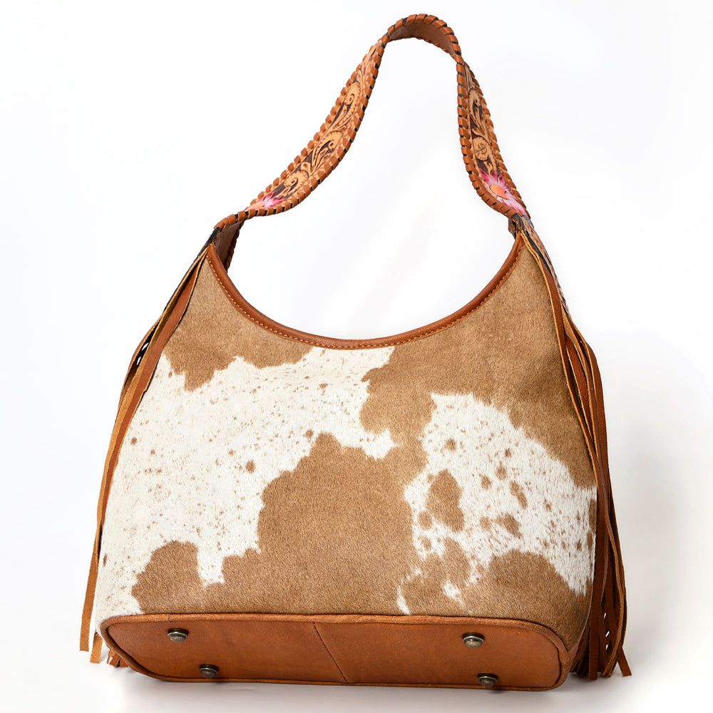 Hobo Hair On Saddle Blanket Genuine Leather Western Bag For Women