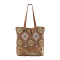 Ohlay Tote Upcycled Wool Upcycled Canvas Hair-on Genuine Leather