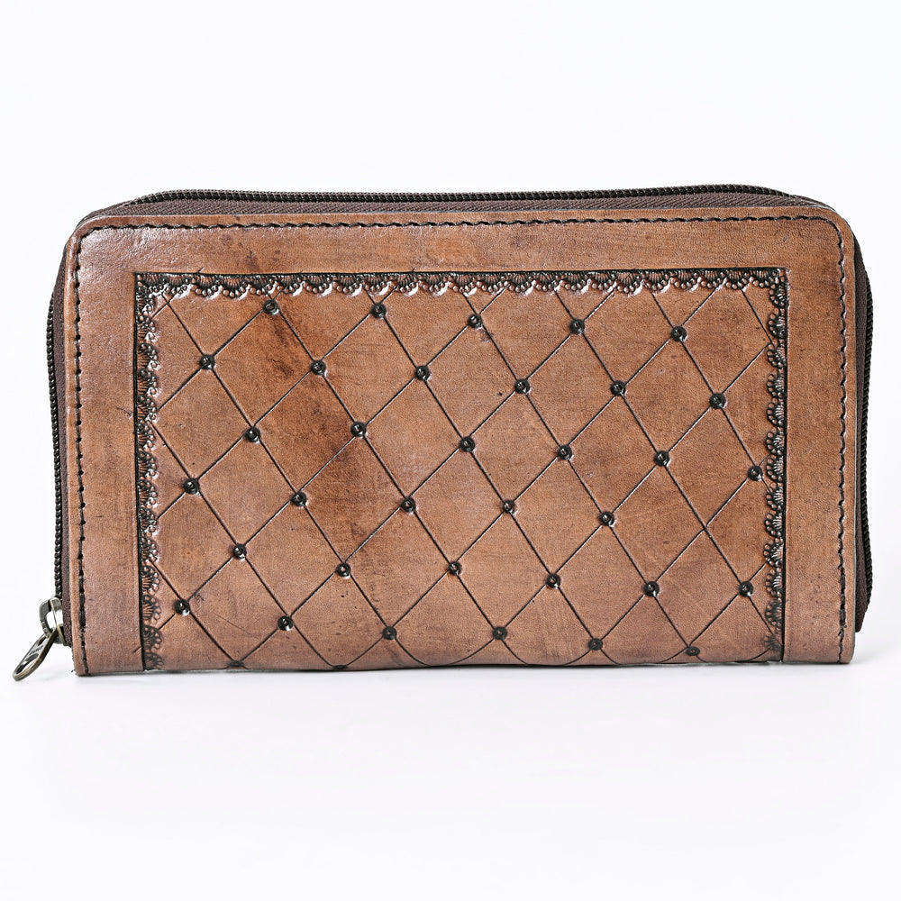 OHLAY Hand-Tooled Genuine Leather Wallet