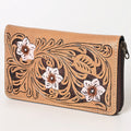 OHLAY Hand-Tooled Genuine Leather Wallet
