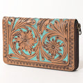 OHLAY Hand-Tooled Genuine Leather Wallet