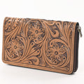 OHLAY Hand-Tooled Genuine Leather Wallet
