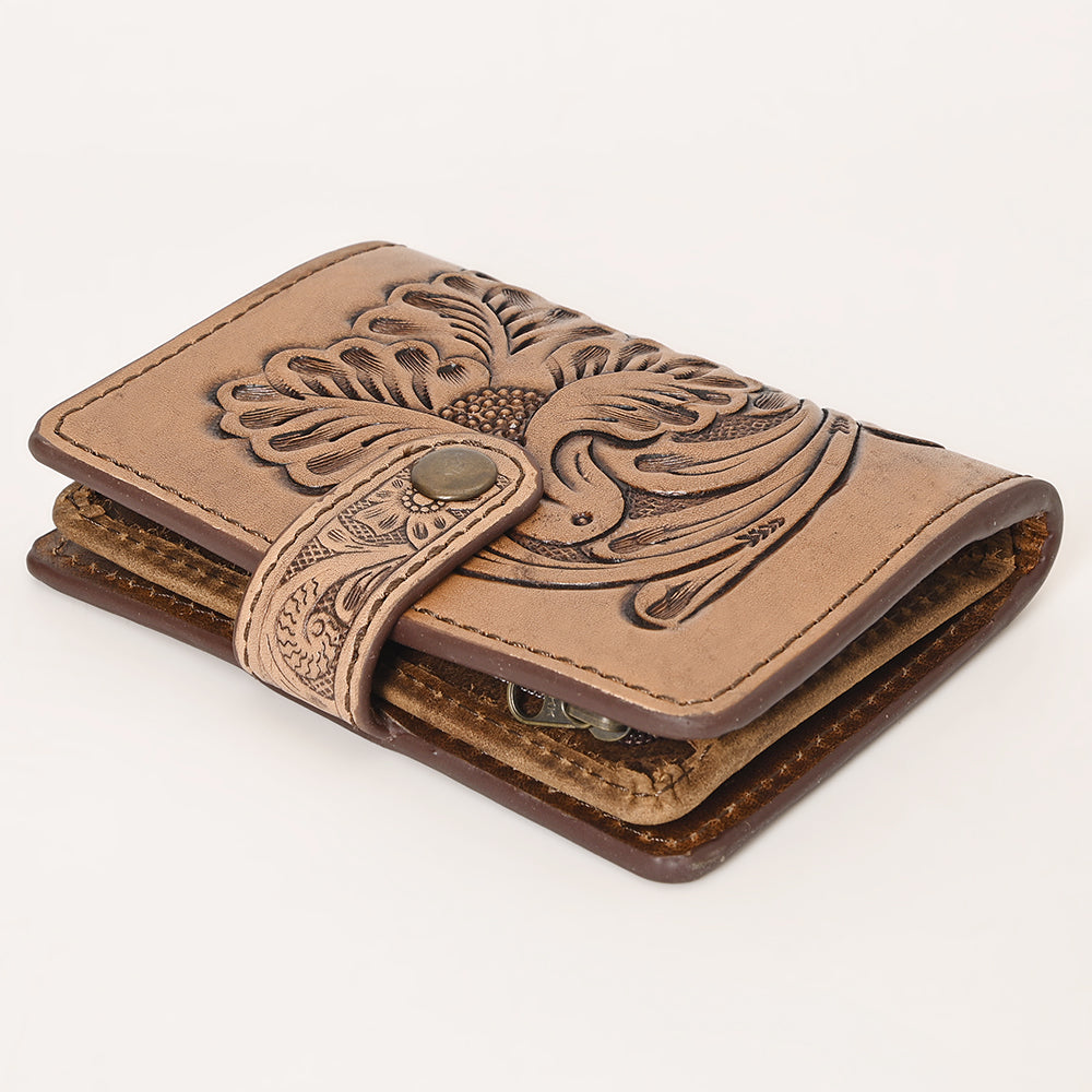 Ohlay Wallet Hand Tooled Genuine Leather